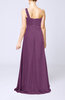 Simple One Shoulder Sleeveless Zipper Chiffon Pleated Mother of the Bride Dresses