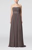 Elegant Empire Sweetheart Chiffon Brush Train Beaded Evening Dresses