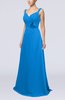 Plain A-line Backless Brush Train Flower Evening Dresses