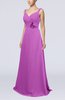 Plain A-line Backless Brush Train Flower Evening Dresses