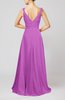 Plain A-line Backless Brush Train Flower Evening Dresses