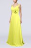 Plain A-line Backless Brush Train Flower Evening Dresses