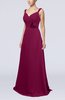 Plain A-line Backless Brush Train Flower Evening Dresses
