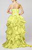 Cute Sweetheart Sleeveless Lace up Organza Brush Train Homecoming Dresses