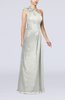 Elegant Asymmetric Neckline Zip up Chiffon Floor Length Mother of the Bride Dresses
