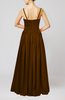 Elegant A-line Chiffon Floor Length Pleated Prom Dresses