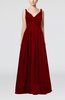 Elegant A-line Chiffon Floor Length Pleated Prom Dresses