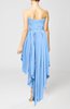 Cute Strapless Sleeveless Zip up Chiffon Paillette Party Dresses
