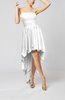 Cute Strapless Sleeveless Zip up Chiffon Paillette Party Dresses