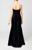 Simple Strapless Satin Floor Length Pleated Evening Dresses