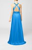 Elegant Church A-line Backless Chiffon Split-Front Bridal Gowns