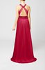 Elegant Church A-line Backless Chiffon Split-Front Bridal Gowns