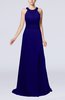 Elegant Church A-line Backless Chiffon Split-Front Bridal Gowns