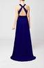 Elegant Church A-line Backless Chiffon Split-Front Bridal Gowns