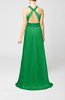 Elegant Church A-line Backless Chiffon Split-Front Bridal Gowns