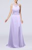 Elegant Church A-line Backless Chiffon Split-Front Bridal Gowns