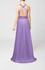 Elegant Church A-line Backless Chiffon Split-Front Bridal Gowns
