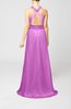 Elegant Church A-line Backless Chiffon Split-Front Bridal Gowns