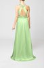 Elegant Church A-line Backless Chiffon Split-Front Bridal Gowns