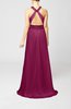 Elegant Church A-line Backless Chiffon Split-Front Bridal Gowns