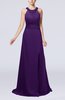 Elegant Church A-line Backless Chiffon Split-Front Bridal Gowns
