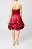 Modern Baby Doll Zip up Taffeta Mini Pick up Cocktail Dresses