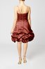 Modern Baby Doll Zip up Taffeta Mini Pick up Cocktail Dresses