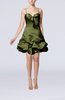 Modern Baby Doll Zip up Taffeta Mini Pick up Cocktail Dresses