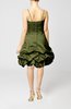 Modern Baby Doll Zip up Taffeta Mini Pick up Cocktail Dresses