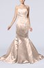 Sexy Outdoor Sweetheart Backless Satin Chapel Train Bridal Gowns