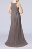 Plain A-line V-neck Zip up Court Train Pleated Evening Dresses
