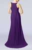 Plain A-line V-neck Zip up Court Train Pleated Evening Dresses