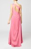 Elegant Column Sleeveless Backless Chiffon Evening Dresses