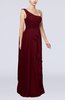 Elegant Sheath Sleeveless Zipper Chiffon Ruching Mother of the Bride Dresses