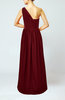 Simple Sheath Sleeveless Satin Floor Length Wedding Guest Dresses