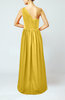 Simple Sheath Sleeveless Satin Floor Length Wedding Guest Dresses