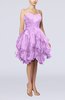 Modern Sweetheart Sleeveless Zip up Knee Length Pleated Prom Dresses