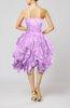 Modern Sweetheart Sleeveless Zip up Knee Length Pleated Prom Dresses