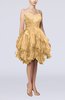 Modern Sweetheart Sleeveless Zip up Knee Length Pleated Prom Dresses