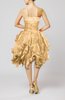 Modern Sweetheart Sleeveless Zip up Knee Length Pleated Prom Dresses