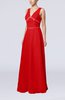 Elegant Column Sleeveless Floor Length Beaded Bridesmaid Dresses