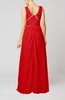 Elegant Column Sleeveless Floor Length Beaded Bridesmaid Dresses