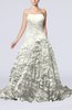 Gorgeous Garden A-line Sleeveless Lace up Chapel Train Bridal Gowns