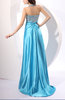 Gorgeous A-line Zip up Elastic Woven Satin Sequin Homecoming Dresses