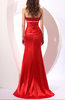 Sexy Column Sleeveless Backless Court Train Wedding Guest Dresses
