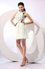Informal A-line Sleeveless Backless Chiffon Flower Homecoming Dresses