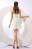 Informal A-line Sleeveless Backless Chiffon Flower Homecoming Dresses