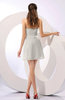 Informal A-line Sleeveless Backless Chiffon Flower Homecoming Dresses