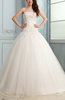 Romantic Church Strapless Sleeveless Lace up Appliques Bridal Gowns