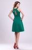 Simple A-line Square Zipper Knee Length Ribbon Graduation Dresses